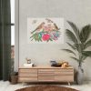 Brown Birds on Bouquet with Tulip Poster