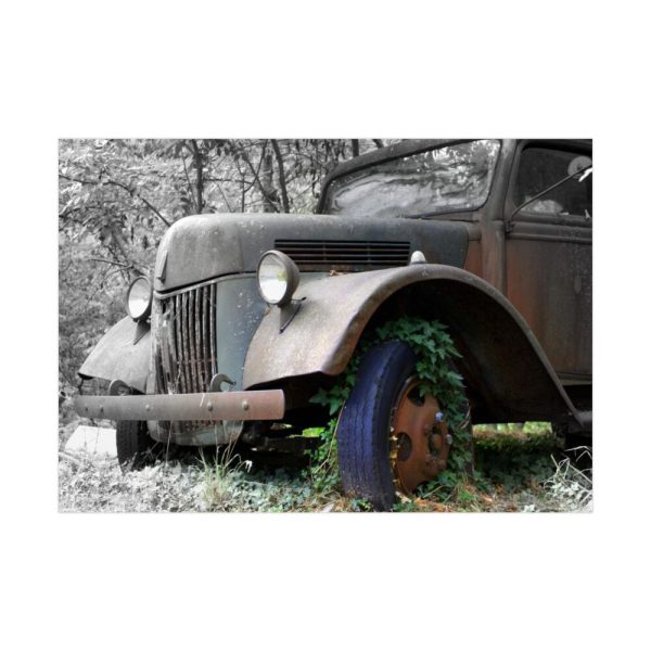 92408-132.jpg Deserted Old Broken Truck Poster