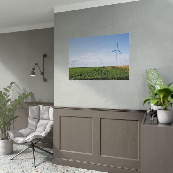 92408-173.jpg Wind Turbines in Rural Missouri Poster