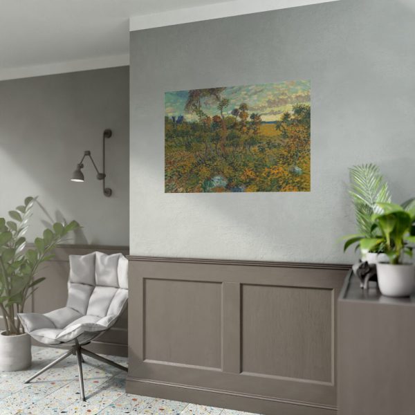92408-197.jpg Sunset at Montmajour by Vincent van Gogh Poster