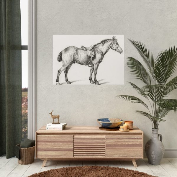 92408-229.jpg Standing horse by Jean Bernard Poster