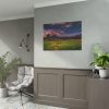 Scenic Sky Clouds and Sunset Above Mountains Poster