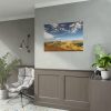 92408-248.jpg Green and Yellow Fields Under Light Clouds Poster