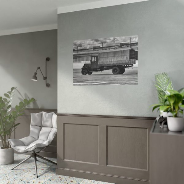Old Truck Blake and White Poster
