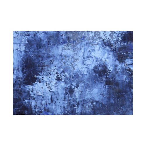 Blue Stripes With Blurred Texture Poster