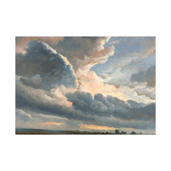 92408-294.jpg Study of Clouds with a Sunset by Simon Alexandre Clément Denis Poster