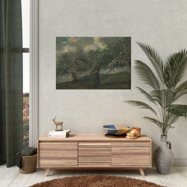 92408-310.jpg Girl Picking Apple Blossoms by Winslow Homer Poster
