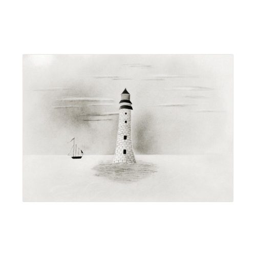 Eddystone Lighthouse by Mary Altha Nims Poster