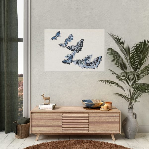 92408-40.jpg Japanese butterfly by Kamisaka Sekka's Cho senshu Poster