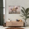 A Chestnut Horse at Exercise Poster