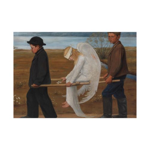 The Wounded Angel by Hugo Simberg Poster