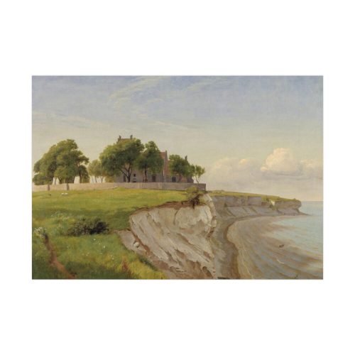 Højerup Church on Stevns Klint by P. C. Skovgaard Poster