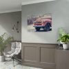Abandoned Rusty Truck in Winter Poster