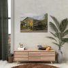 92409-160.jpg Vintage Truck by the Hut in Desert Poster