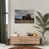 Broken Truck Left in the Desert Poster