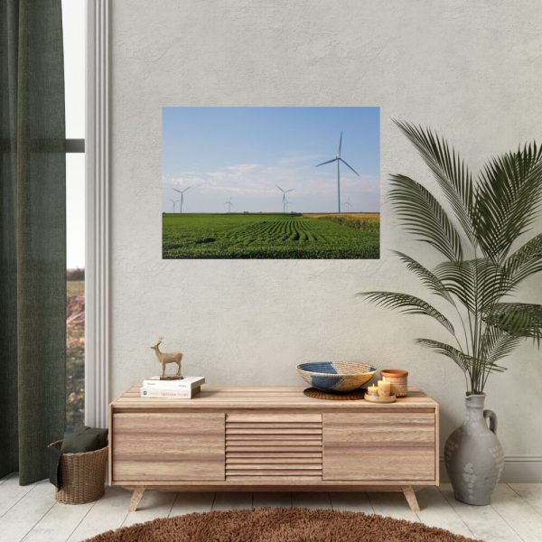 92409-172.jpg Wind Turbines in Rural Missouri Poster