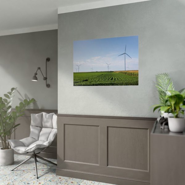 92409-173.jpg Wind Turbines in Rural Missouri Poster