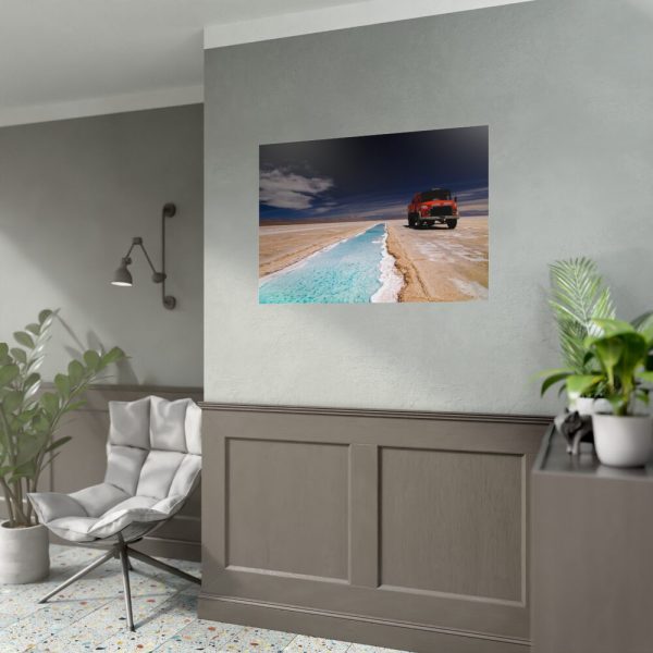Truck on Salinas Grandes Poster