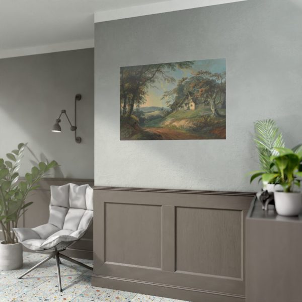92409-2.jpg Cottage in a Landscape Poster
