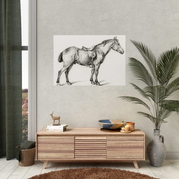 92409-229.jpg Standing horse by Jean Bernard Poster
