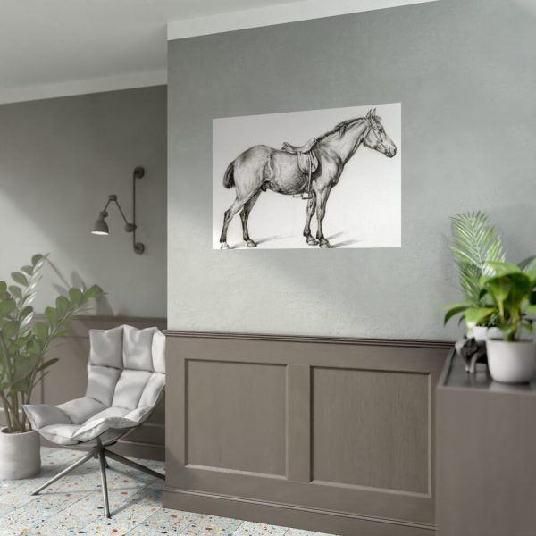 92409-230.jpg Standing horse by Jean Bernard Poster
