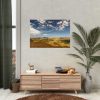 92409-247.jpg Green and Yellow Fields Under Light Clouds Poster