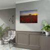 Red Poppies in the Sunset Poster