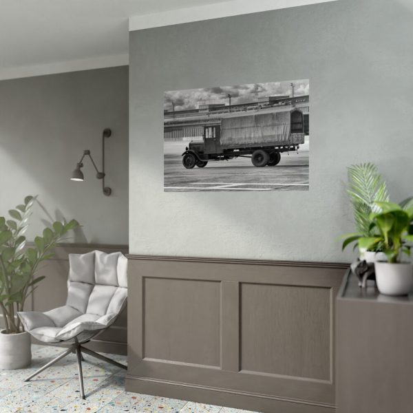 Old Truck Blake and White Poster