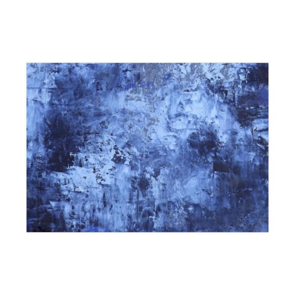 Blue Stripes With Blurred Texture Poster