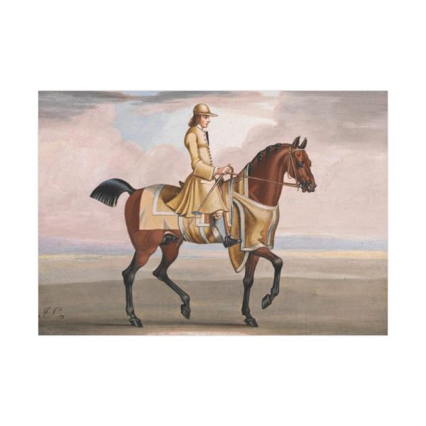 A Chestnut Horse at Exercise Poster