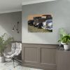 Antique Trucks and Cars Along the Road Poster