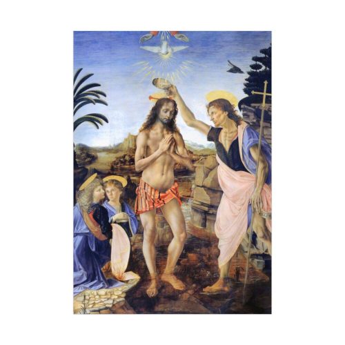 92410-102.jpg Baptism of Christ by Leonardo da Vinci Poster