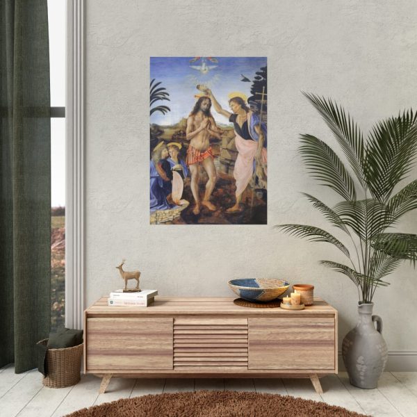 92410-103.jpg Baptism of Christ by Leonardo da Vinci Poster