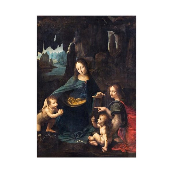 92410-108.jpg The Virgin of the Rocks by Leonardo da Vinci Poster