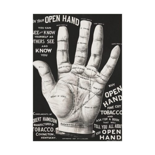 Open Hand Palm reading Poster