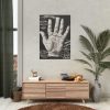 92410-121.jpg Open Hand Palm reading Poster