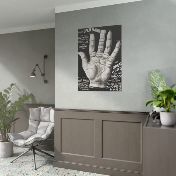 92410-122.jpg Open Hand Palm reading Poster