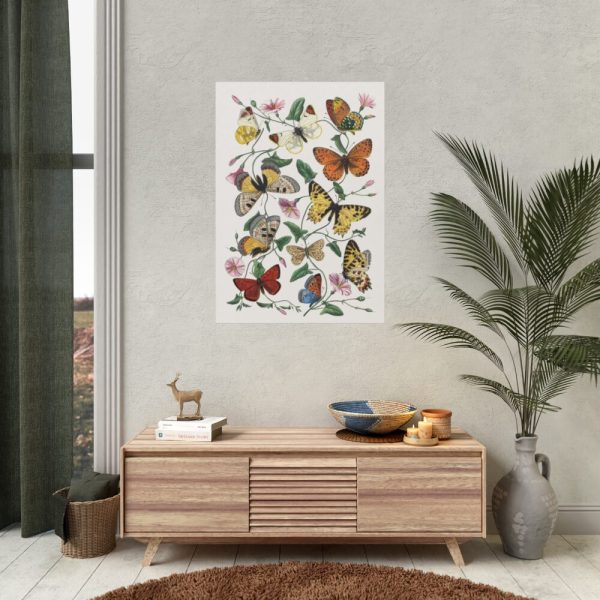 Butterfly & Moth Painting by Paul Gervais Poster