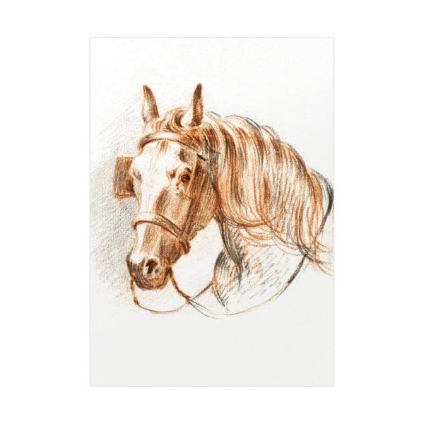Head of a Horse With Blinkers by Jean Bernard Poster
