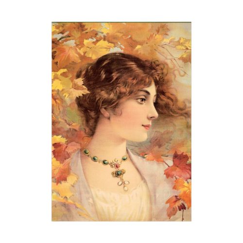 92410-138.jpg Aesthetic Woman in Autumn Poster