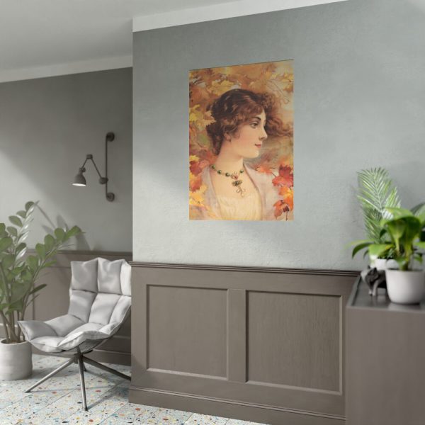 92410-140.jpg Aesthetic Woman in Autumn Poster