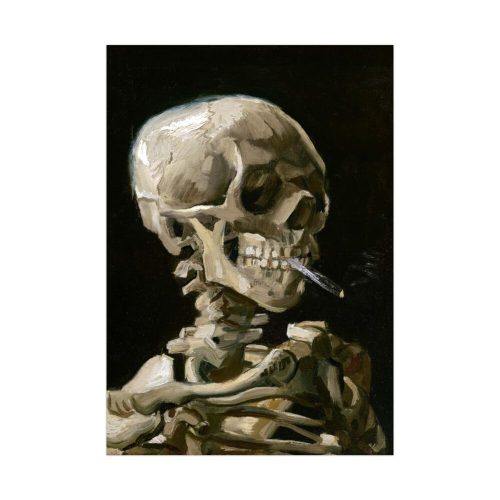 Head of a Skeleton With a Burning Cigarette by Vincent van Gogh Poster