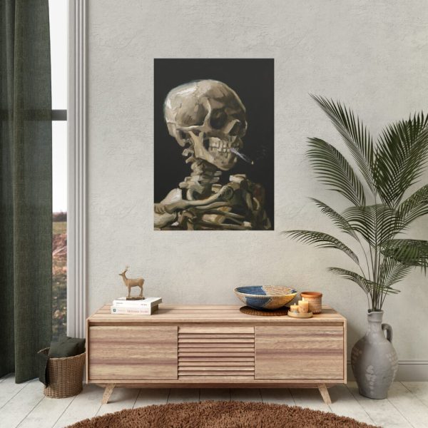 92410-157.jpg Head of a Skeleton With a Burning Cigarette by Vincent van Gogh Poster