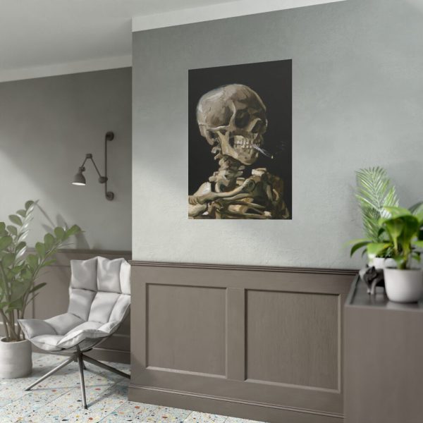 92410-158.jpg Head of a Skeleton With a Burning Cigarette by Vincent van Gogh Poster