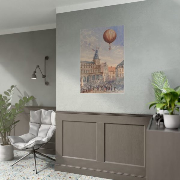 92410-167.jpg Balloon With Two Passengers by Camille Gravis Poster