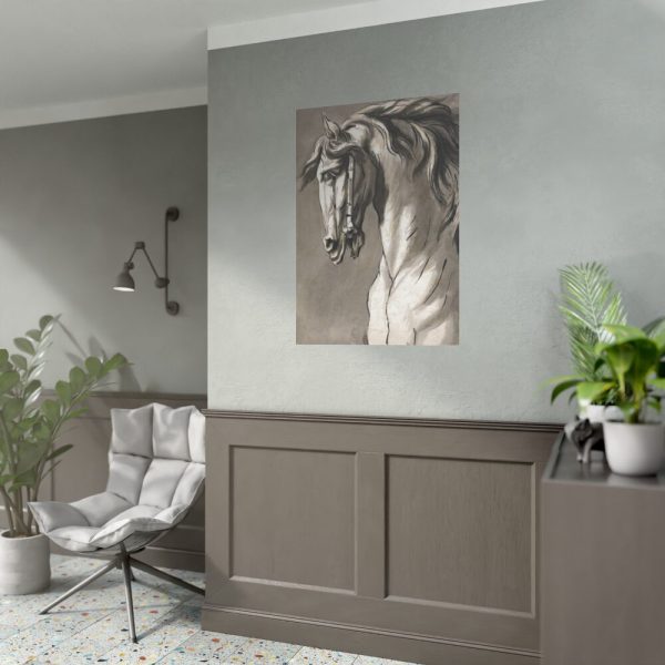 92410-173.jpg Study of a Horse's Head by John Michael Rysbrack Posters