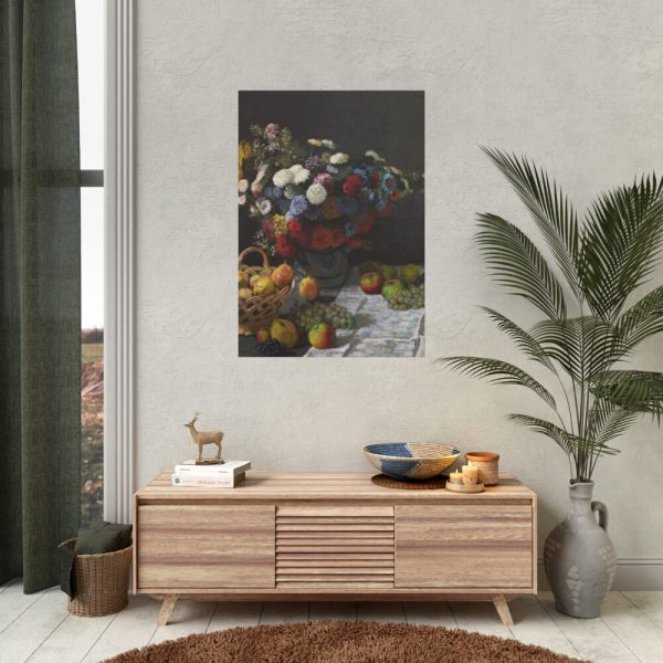 92410-187.jpg Still Life with Flowers and Fruit by Claude Monet Poster