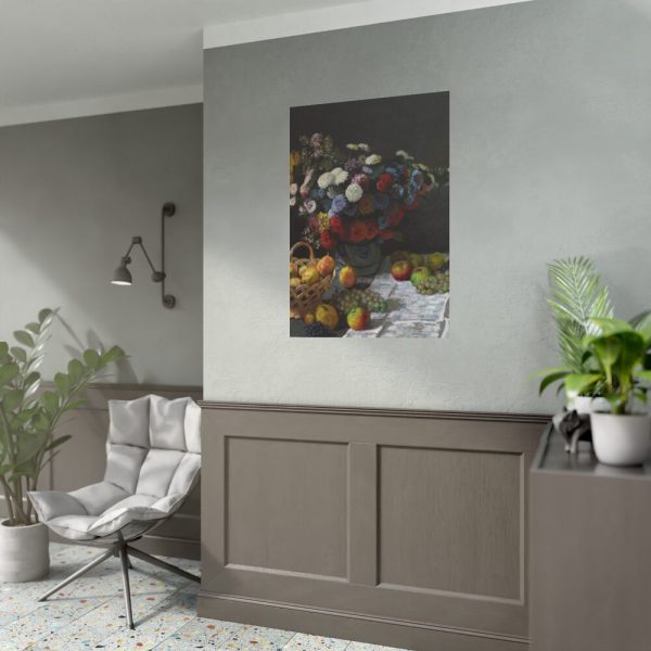 92410-188.jpg Still Life with Flowers and Fruit by Claude Monet Poster