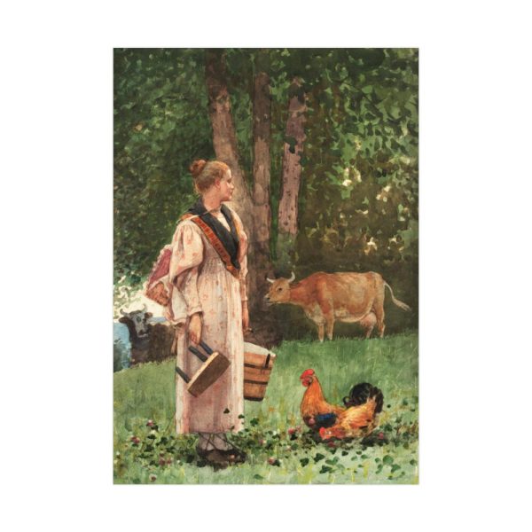 92410-27.jpg The Milk Maid by Winslow Homer Poster
