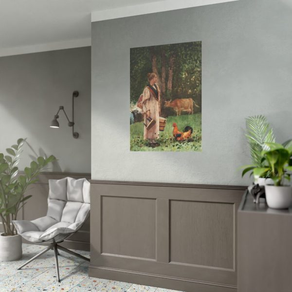 92410-29.jpg The Milk Maid by Winslow Homer Poster